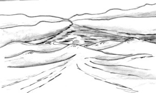 Sketch of rapids V